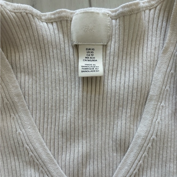 button up ribbed top - Picture 3 of 3